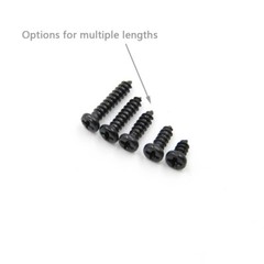 Black Small Self Tapping Screws Phillips Pan Head M1 M1.2 M1.4 M1.5 M1.6 M1.7 M2