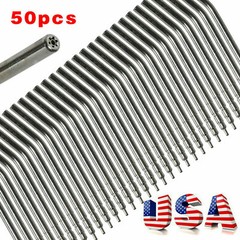 50 Pcs Dental Air Water Spray Triple Syringe Autoclavable Nozzles/Tips/Tubes USA