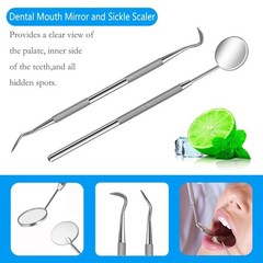 4 Pcs Dental Tools, Professional Remover Teeth Cleaning Tool Kit, Tooth Cleaner
