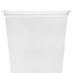 Karat 20oz PET Clear Cup, U-Shape (98mm) – 1,000 ct, C-KC20-U