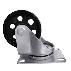 4PCS Heavy Duty Caster 3″ Cast Iron Swivel Wheels Plate Caster 1760Lb Capacity