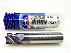 GARR 1/2″ x 1/2 x 5/8 x 2-1/2 R.03 Solid Carbide End Mill 0.5″ 27743 VRX