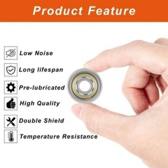 20Pcs 693ZZ Ball Bearing 3 x 8 x 4mm Double Shielded Deep Groove Chrome Bearings