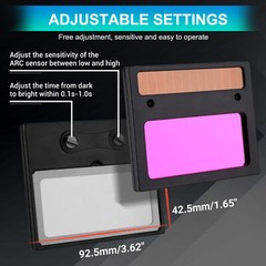 True Color Solar Auto Darkening Welding Helmet Arc Tig Mig Grinding Hood