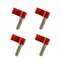Adjustable 4pcs Thumb Lever Screw, M4*17mm & M6*17mm Sizes (Red or Black)