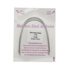 100PCS Orthodontic Stainless Steel Arch Wire Ovoid Form Round Rectangular Squre