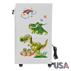 5-Drawer Cartoon Trolley Cart Acrylic Acrylic Mobile Wooden Cabinet Rolling Cart