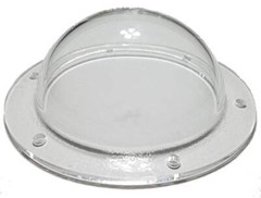 SupremeTech Acrylic Dome/Plastic Hemisphere – Clear – 3″ Diameter, 1/2″ Flange