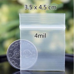 100pcs 1.4″x 1.8″ 4mil Clear Bag Baggies Reclosable