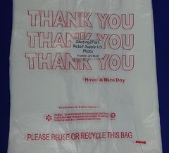 Qty. 200 THANK YOU T-Shirt Bags Plastic 11.5″ x 6.5″ x 22″ Retail Shopping