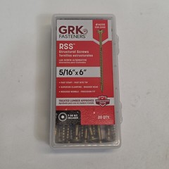 GRK RSS 5/16″ x 6″ Screws 20 pcs/pk. 14235. Color: Gold