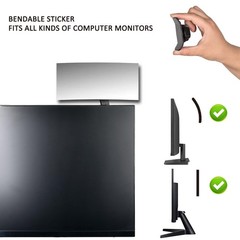 Acrylic Wide Angle Rear View Mirror for Cubicle Desk Computer PC Monitor to S…