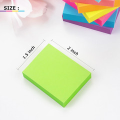Sticky Notes 1.5×2 inch Bright Colors Self-Stick Pads 8 Pads/Pack 100 Sheets/Pad