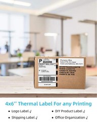 4 x 6 Phomemo Label Thermal Shipping Labels Paper for Zebra/Rollo/Munbyn/Jadens