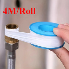 3 pcs 4M PTFE Thread Seal Tape White Plumbing Teflon Pipe Sealing Leak Proof