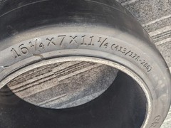 (QTY 2) Globe Star Smooth Press On Forklift Tire 16-1/4x7x11-1/4 (413/178-286)