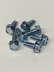 1/4-20 X 1/2″ Thread Cutting Screw Type 1 Hex Flange Steel Self Tap (50/pack)