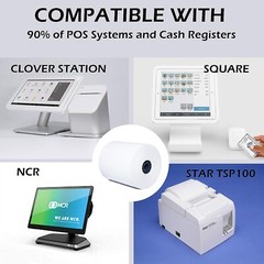 3-1/8″ X 230′ THERMAL POS RECEIPT PRINTER ROLL PAPER BPA FREE- 50 ROLLS – 50 GSM