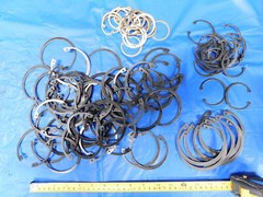 LOT OF NEW ? STEEL INTERNAL RETAINING RINGS VARIOUS SIZES SOME ZINC COATED