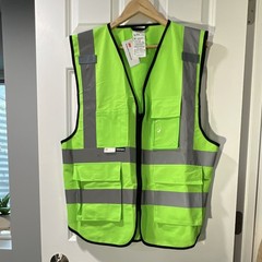 3M Hi-Vis Yellow/Gray Reflective Safety Vest w/ Pockets L/XL S00003410