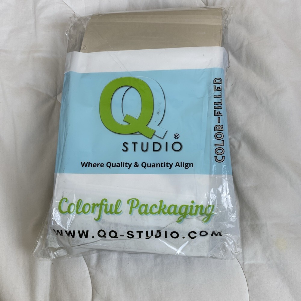 QQ Studio 100PCS Double Sided Matte Silver Stand-Up Resealable 5.5X7.9 Bags