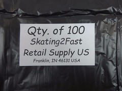 Black 11.5″x 6.5″x 22″ Plastic 1/6 T-Shirt Bags with Handles Retail Shopping Bag