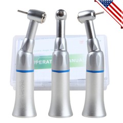 1-5* Dental Low Speed Contra Angle Handpiece Push Button Fit FG 1.6mm Burs YAG