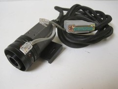 COHU CCD CAMERA WITH LENS 0.5-5M 1.3-15FT W/ FPHGR3 25 PIN FEMALE CONNECTOR
