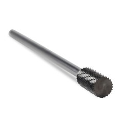 BHA Long Tungsten Carbide Burr Rotary File, Double Cut – 6 inch x 1/4 inch Shank