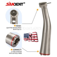 SANDENT Electric Dental Handpiece Mini Head 1:5 Contra Angle LED NSK Style