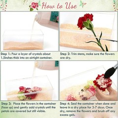Silica Gel Flower Drying Crystals Color Indicating Wedding Bouquet Preservation