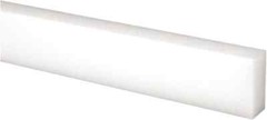 UHMW Polyethylene Bar, 2″ Wide x 1/2″ High x 60″ Long (±10%), Off-White Color