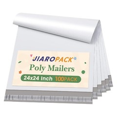 Large Poly Mailers 24×24 100Pc White Shipping Bag Plastic Package Bags Self-Seal