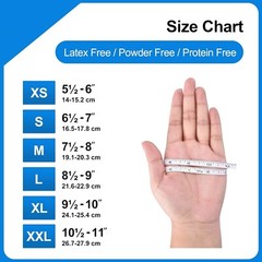 Blue Nitrile Medical Gloves 5Mil Powder & Latex Free Disposable Clean (100pcs)