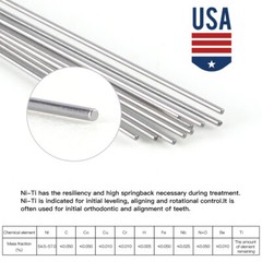 AZDENT Dental Orthodontic Round Arch Wire Super Elastic Niti Ovoid / Nature Form