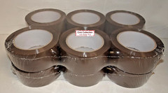 12 Rolls Professional Sealing Packing Industrial Tan Tape 2 Mil 2” x 110 Yard