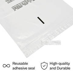 Clear Resealable Poly Bags 5″ x 7″ with Suffocation Warning 1.5 Mil 1000 Pieces