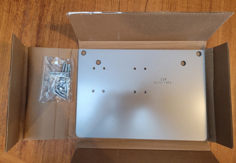 LCN 6440 Mounting Plate 6440-18PA-689 for Auto Operator Aluminum Painted Finish