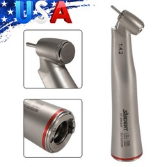Dental Optic Fiber 1:4.2 Increasing Handpiece 45°Angle Fit FG 1.6mm burs For NSK