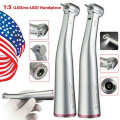 Dental 1:5 (Fiber Optic) Contra Angle Handpiece Red Ring for NSK Ti-MAX X95L