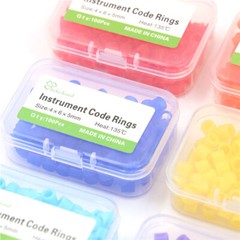 10Packs Dental Autoclavable 135ºC Bands Ring Recognition Silicone Color Large