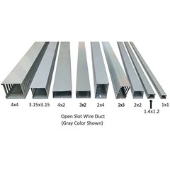 Electriduct Open Slot PVC Wire Duct – 1″x1″, 2″x2″, 3″x3″, 4″x4″ Options & Color