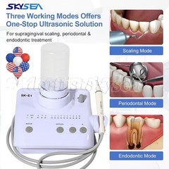 Dental Ultrasonic Piezo Scaler fit EMS Woodpecker tip Handpiece auto water SK-E1