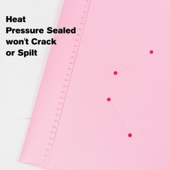24 PCS Pink Plastic 2 Pocket Pastel Folders Holds US Letter Size Paper Home