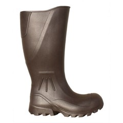 BROWN WATERPROOF PROTECTIVE RAIN WORK BOOTS Hunting Fishing Farming Garden Mud