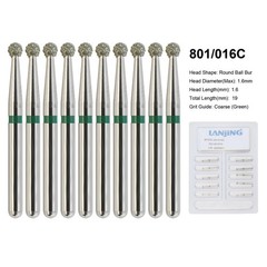 Dental Bur Diamond Burs FG High Speed Round End Taper Cylinder Football Barrel