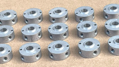 NOS Unbranded Aluminum Round Shaft Collars Clamping (Lot of 15)