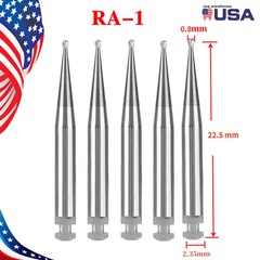 5 Pcs/Pack Dental RA Round Carbide Bur For Slow Speed Latch Type RA 1#-8# Choose