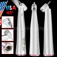 45° Angle Head Dental 1:4.2 Increasing LED Optic Contra Angle handpiece Inner US