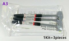 3 Syringes/Set Ivoclar Vivadent Dental Light Cure Composite TE-Econom Plus Resin